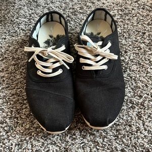 Toms Black heritage canvas men's cupsole cordones sneakers